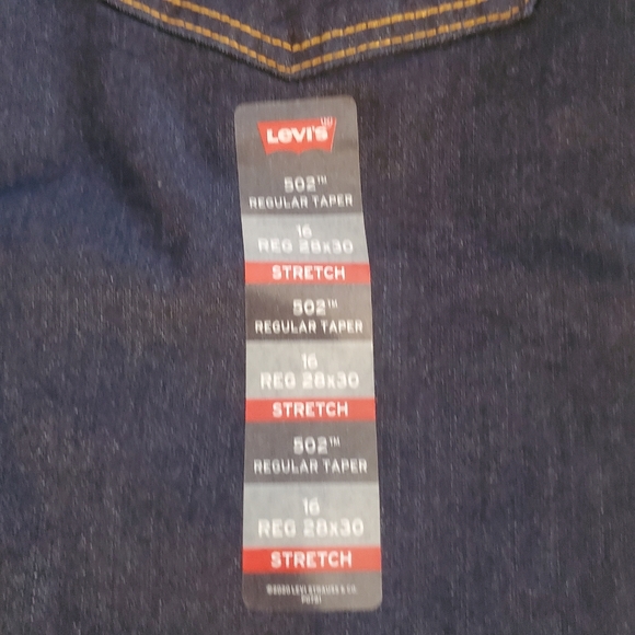 Levi's 502 Stretch Jeans Boy's Size 16 Regular - Picture 8 of 10